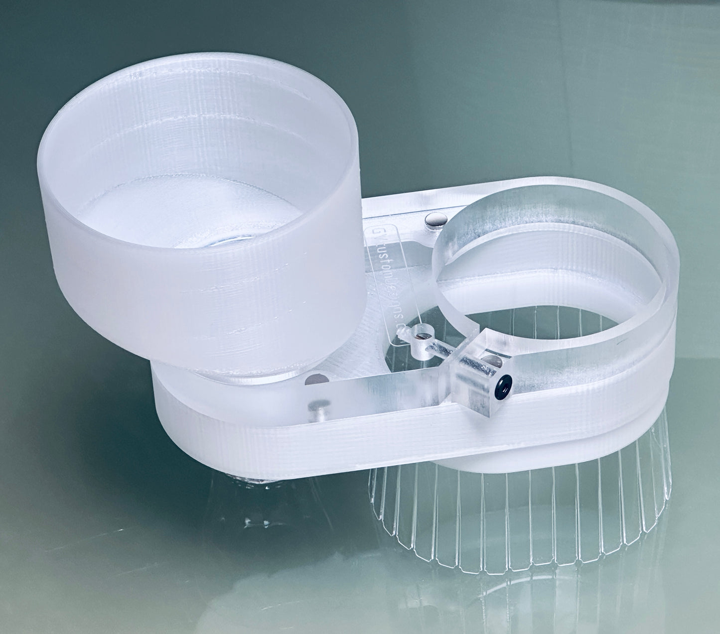 Clear Dust Boot Onefinity Elite CNC equipped with 80mm Spindle - magnetic split base