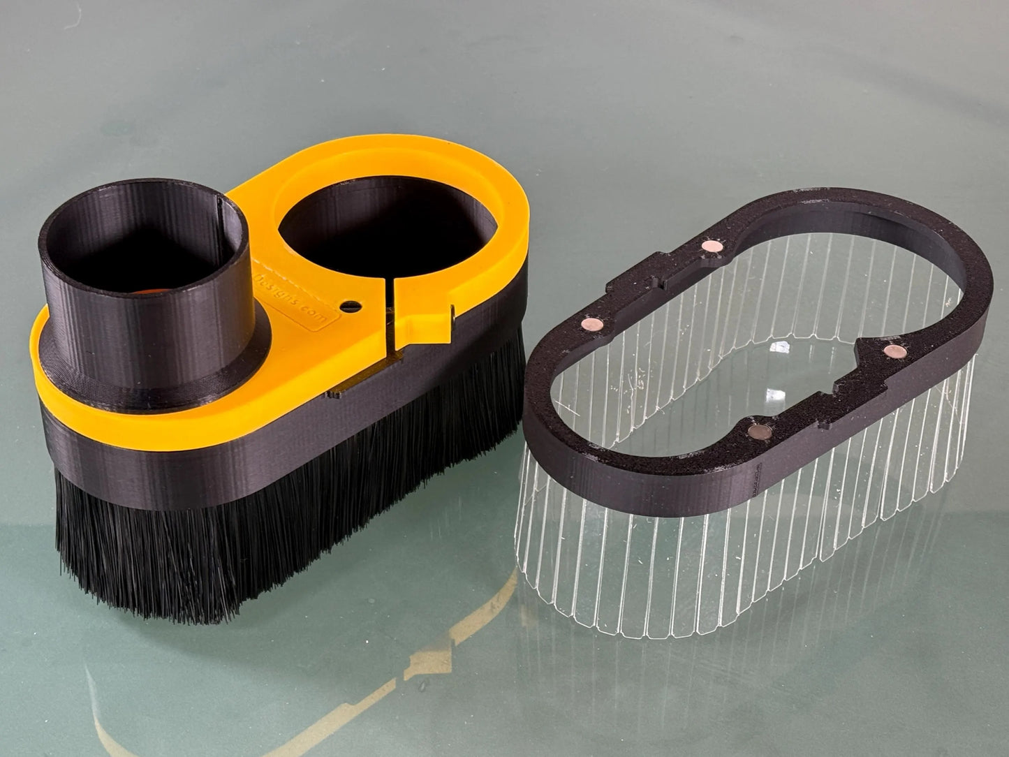 Clear/Brush Dust Boot COMBO for most CNC machines