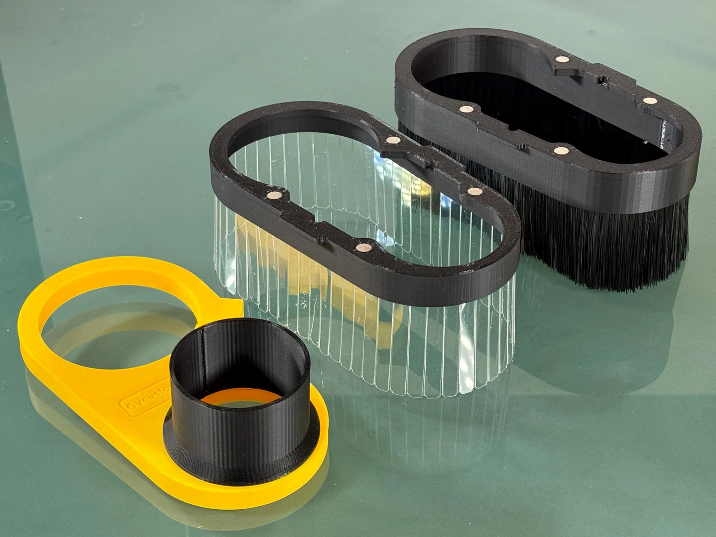 Clear/Brush Dust Boot COMBO for most CNC machines