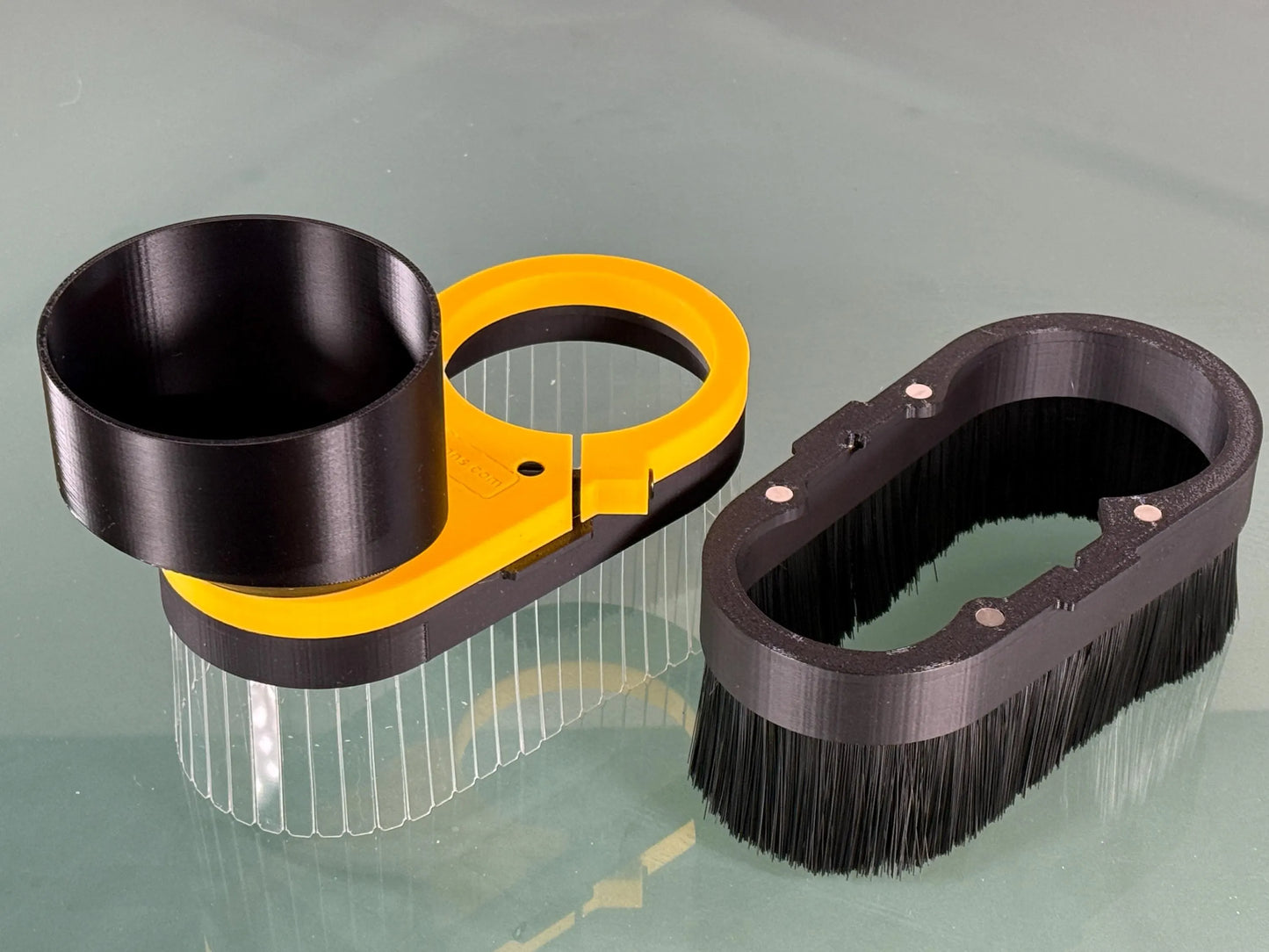 Clear/Brush Dust Boot COMBO for most CNC machines