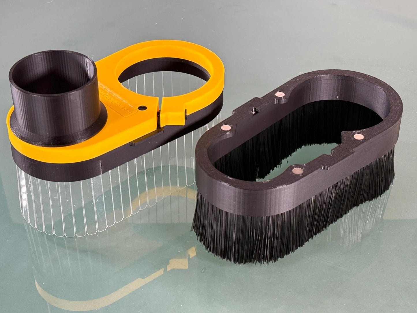 Clear/Brush Dust Boot COMBO for most CNC machines