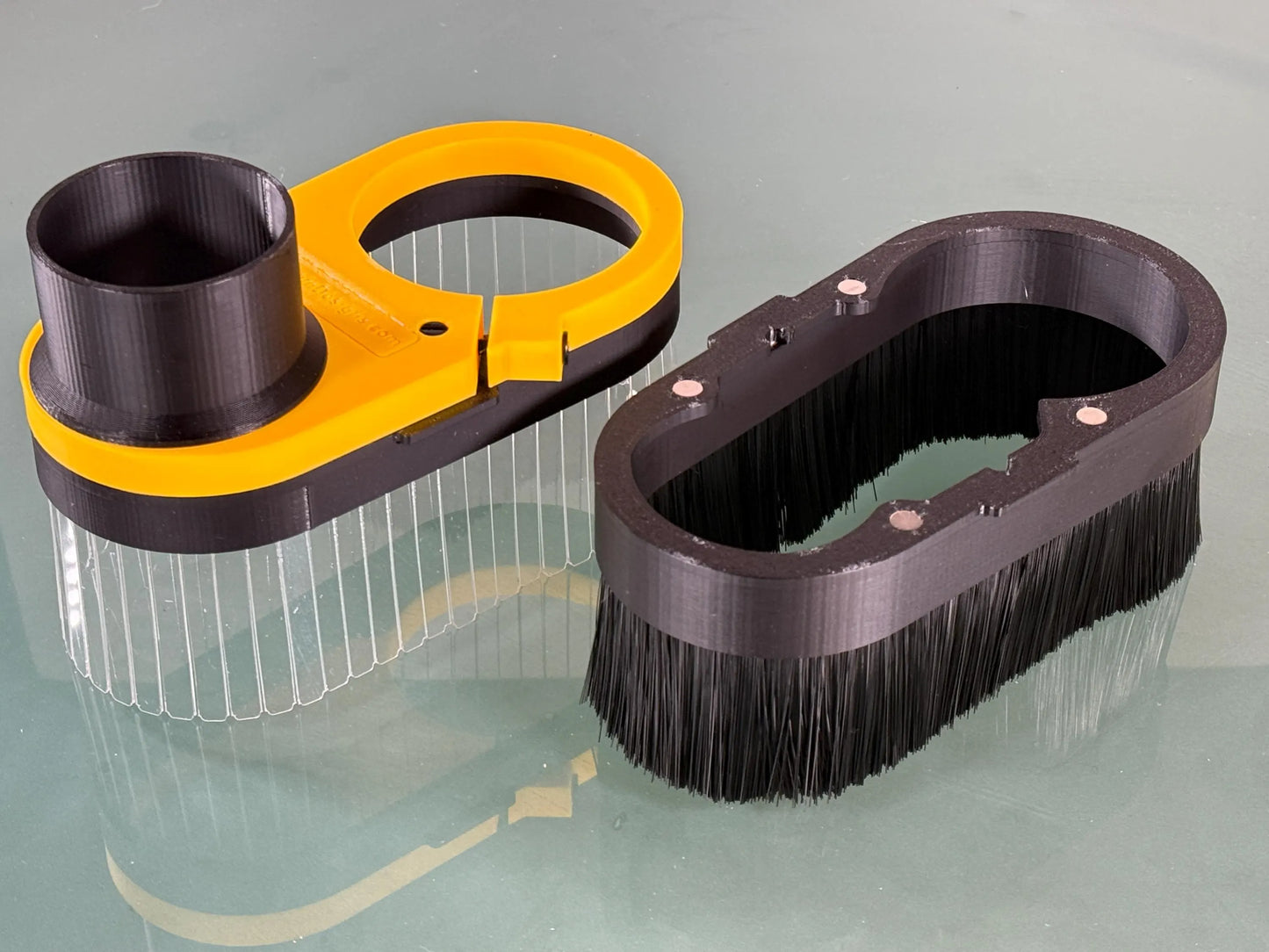 Clear/Brush Dust Boot COMBO for most CNC machines