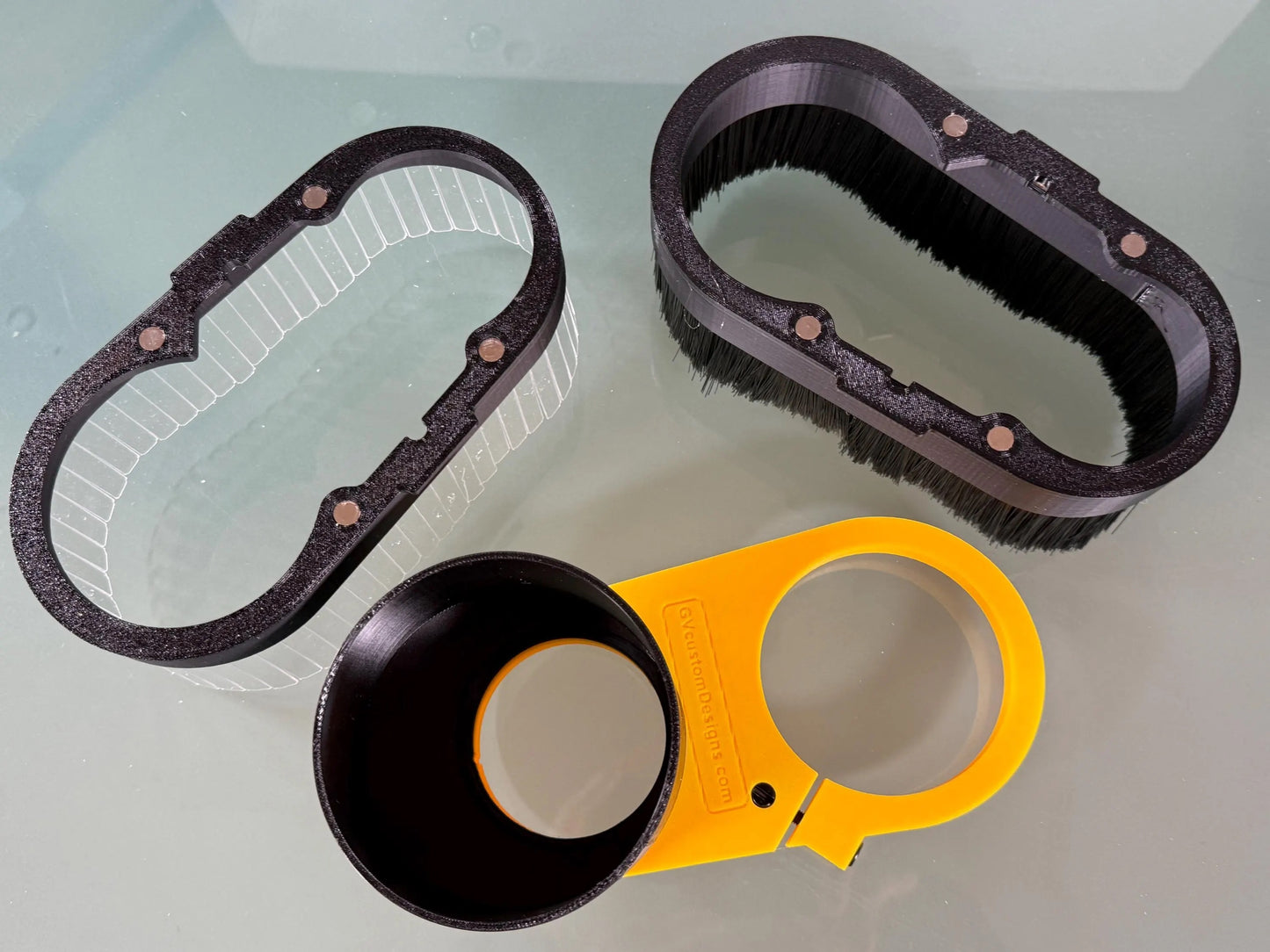 Clear/Brush Dust Boot COMBO for most CNC machines