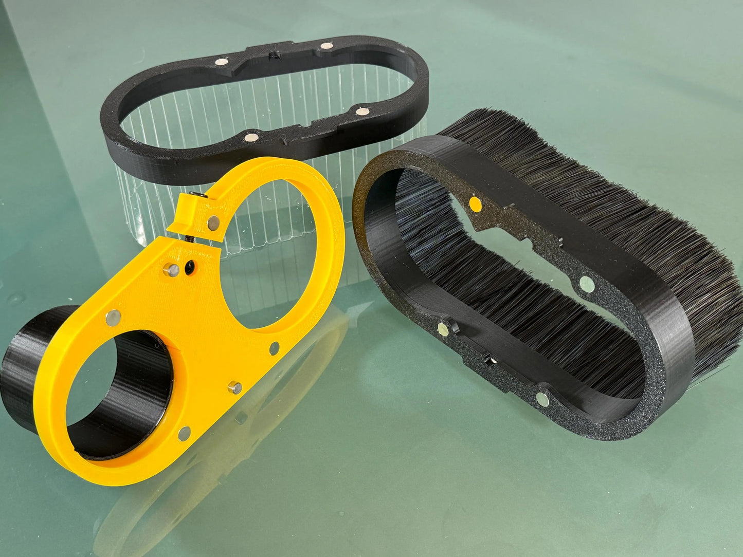 Clear/Brush Dust Boot COMBO for most CNC machines