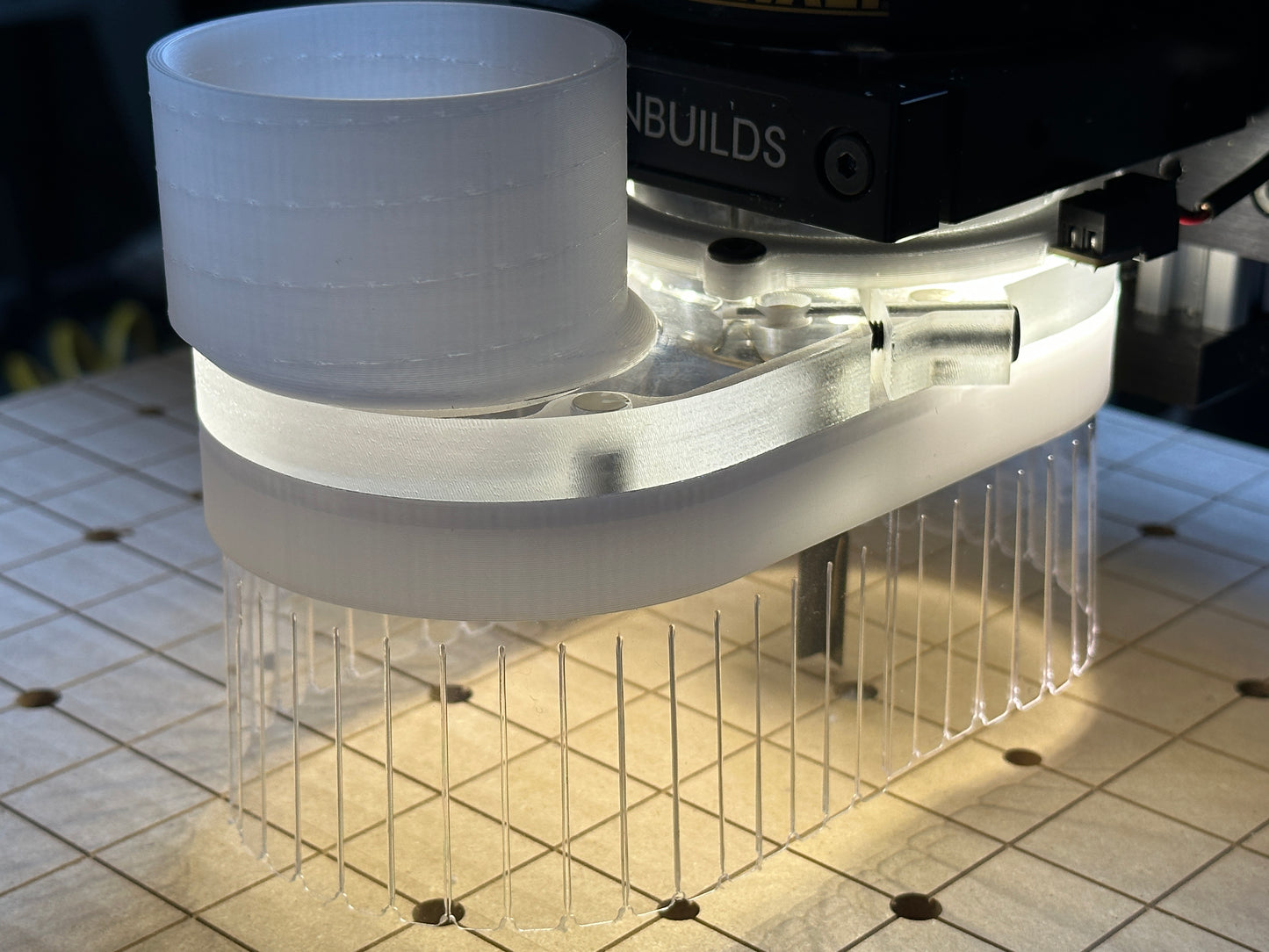 Clear Dust Boot for CNC machine + LED Light Ring