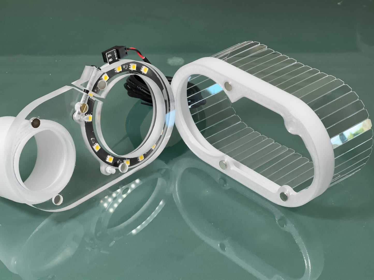 Clear Dust Boot for CNC machine + LED Light Ring