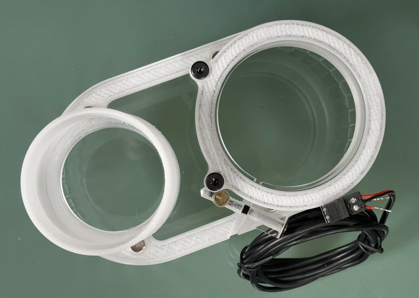 Clear Dust Boot for CNC machine + LED Light Ring