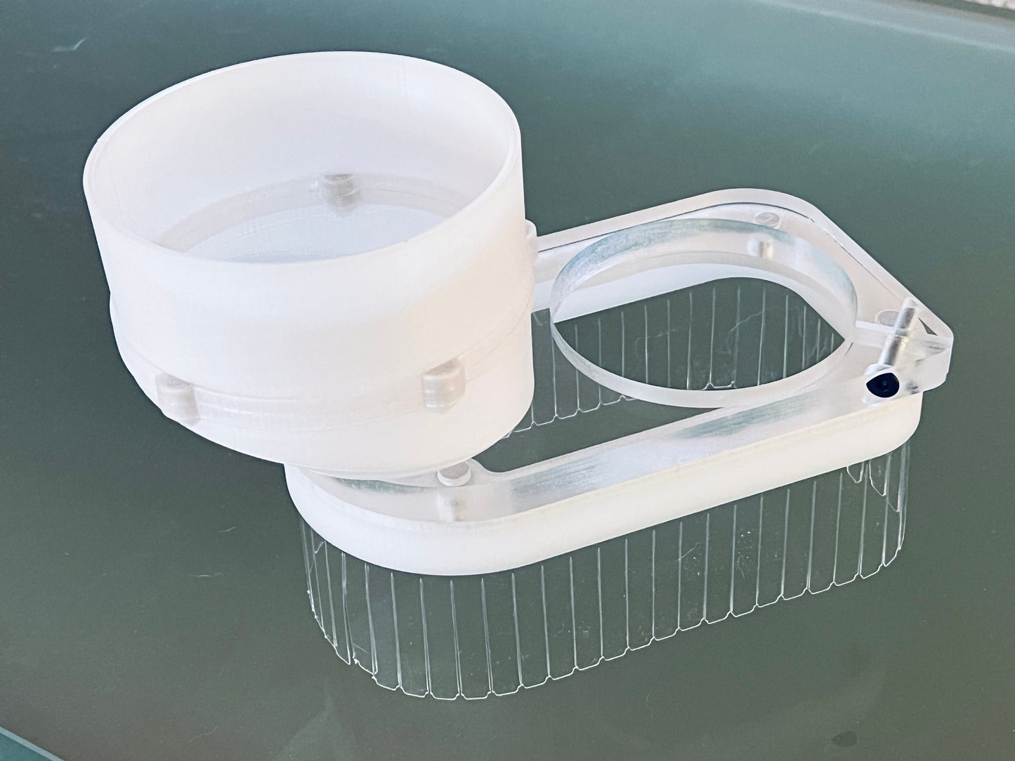 Clear Dust Boot for CNC router - quick disconnect vacuum hose