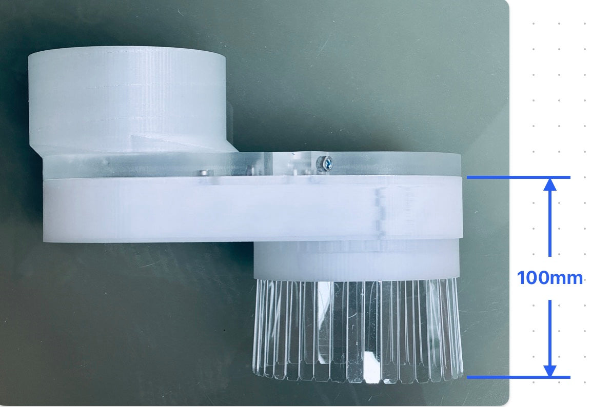 Clear Dust Boot for CNC spindle - extended reach