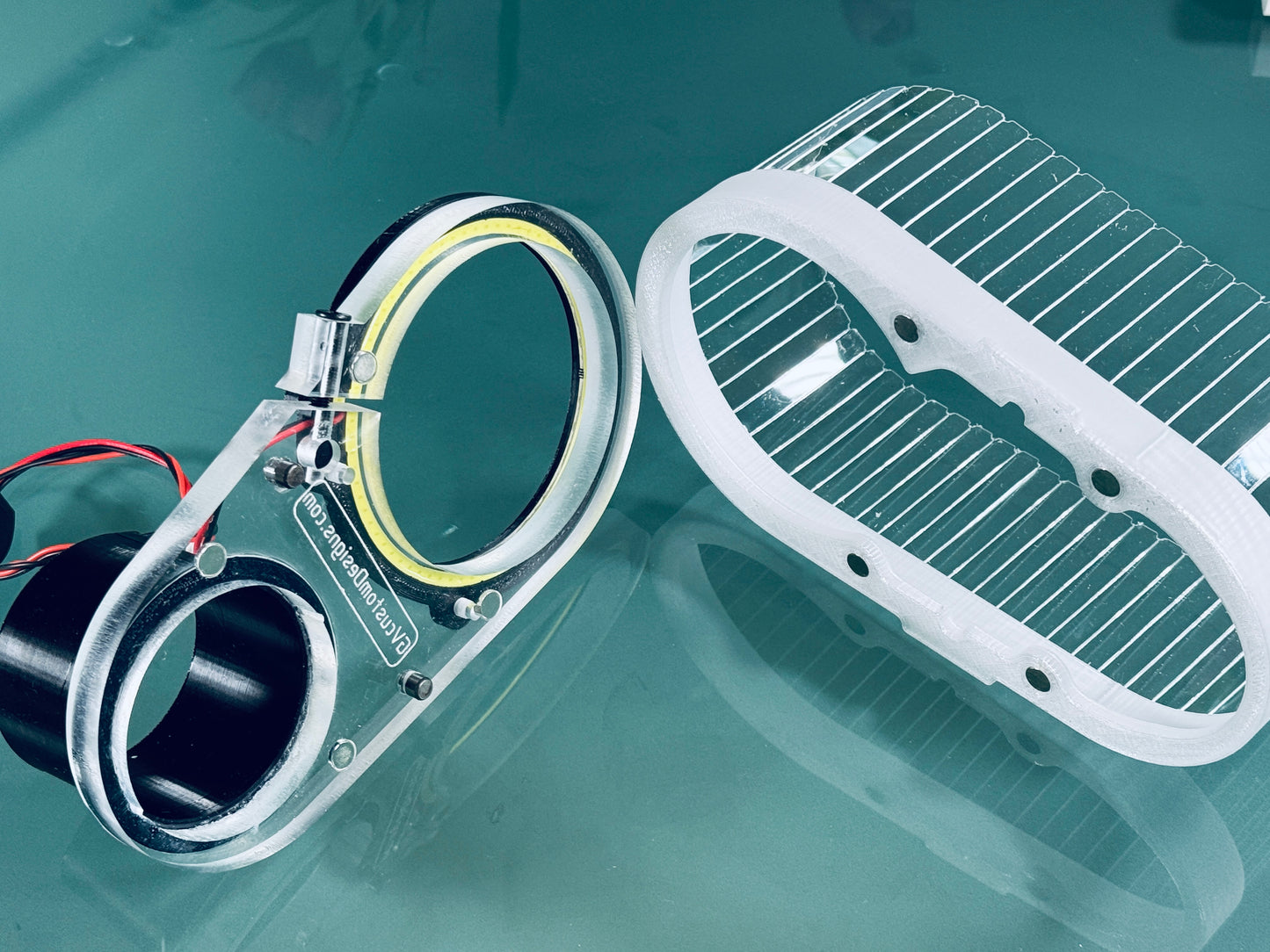 Clear Dust Boot for CNC machine + LED Light Ring