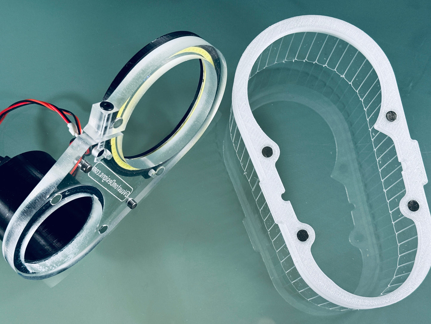 Clear Dust Boot for CNC machine + LED Light Ring