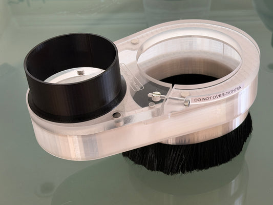 Custom Dust Shoe for Large Size Spindle CNC milling machines - 4" Vacuum Port